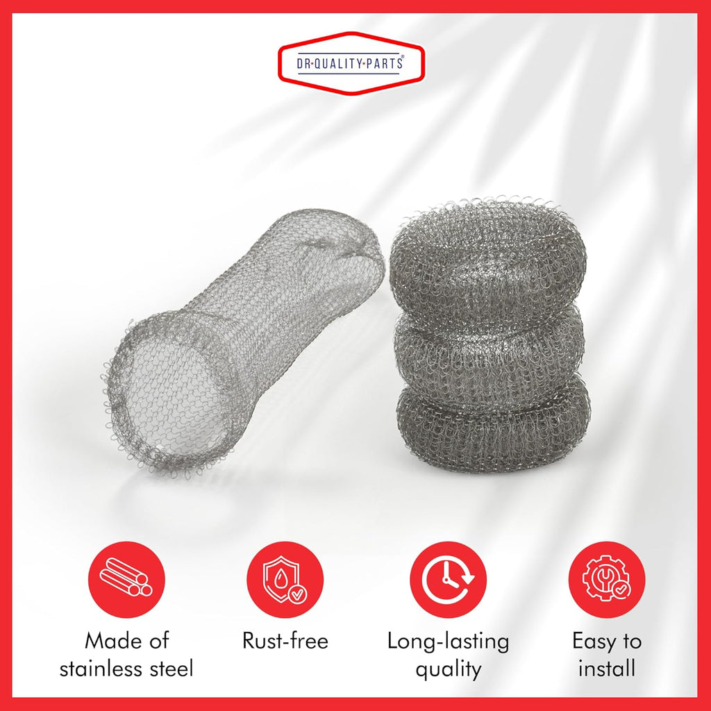 Washing Machine Lint Trap – Stainless Steel Hose Filter, Mesh Drain Catcher, Washer Sock Lint Remover, Rust-Free Snare Laundry Filter with Nylon Cable Ties, 29cmx6.5cm – 24-Pack