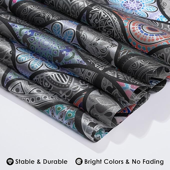 DKTIE Static Cling Decorative Window Film with Installation Tools Non Adhesive Privacy Film Stained Glass Window Film for Bathroom Shower Door Heat Cotrol Anti UV 17.7 x 118.1 Inch