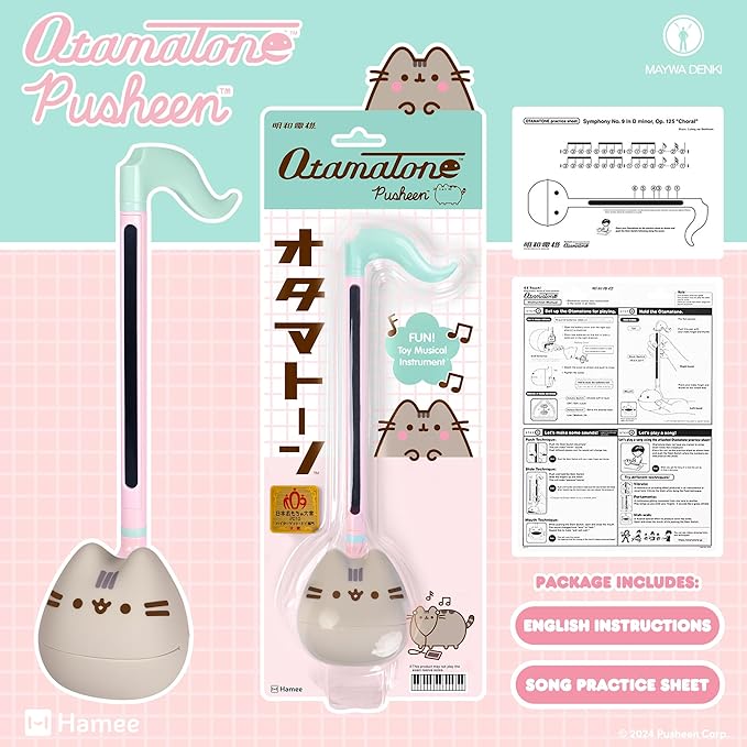 Otamatone Pusheen The Cat Electronic Portable Music Instrument / Synthesizer Toy from Japan by Maywa Denki [Limited Edition [English Instructions]