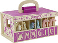 Breyer Unicorn Magic Wooden Carry Stable Playset with 6 Unicorns – Unicorn Gifts for Girls | Toys for Kids Ages 4–8 | Hand-Painted Horses in Carrying Case | Imaginative Play Set