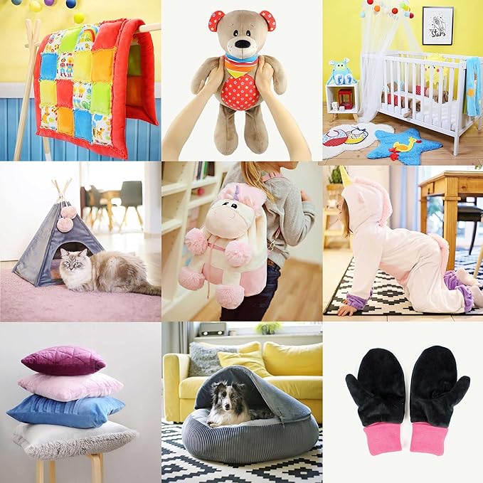 kullaloo Plush Fabric | Solid Blue Minky Fabric for Sewing | Super Soft Cuddle Material | 39.5x29.5 | Plushies, Baby Blankets, Pillows, Dog Beds, Cat Beds, Beanies, Baby Accessories, Apparel & More