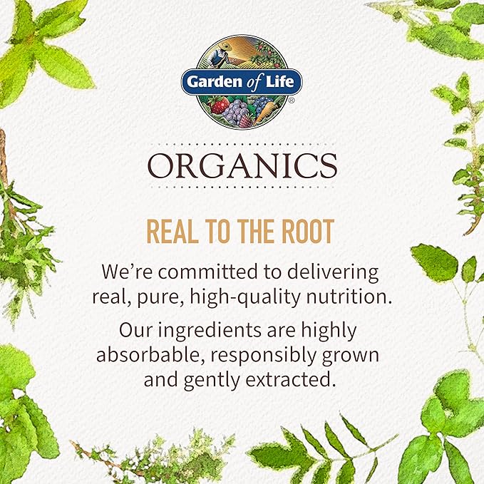 Garden of Life Organics Prenatal Vitamins - 30 Tablets, Prenatal Once Daily Whole Food Vitamins for Women with Folate not Folic Acid, Vitamin D3, Iron, Vegan One a Day Prenatal Multivitamin