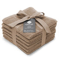 100% Cotton Terry Dish Cloth & Dish Towel, 6 Pack, Super Soft and Absorbent Kitchen Towels, Perfect for Kitchen Cleaning and Dish Washing (TAN 6 Pack)