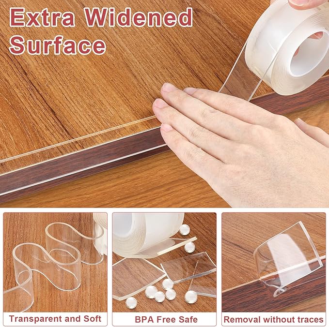 Corner Protectors Baby Proofing,Clear Corner Protector,Soft Edge Protector 32.8ft(10M) Corner Guards Furniture Corner&Edge Safety Bumpers with Upgraded Strong Adhesive for Furniture&Sharp Corners