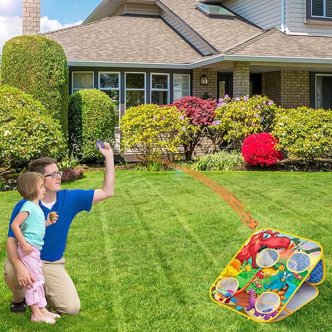 Bean Bag Toss Game for Kids - Cornhole Board Outdoor Toys for Toddlers -Party Activities Carnival Outside Yard Backyard Beach Lawn Games Toy for Kid Boys Girls Age 3 4 5 6 7 8 Year Old Birthday Gifts