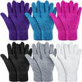 Bencailor 6 Pairs Microfiber Dusting Gloves, Dusting Cleaning Gloves Microfiber Gloves for Plants House Blinds Car Dust Mitt (Bright Color,Medium)