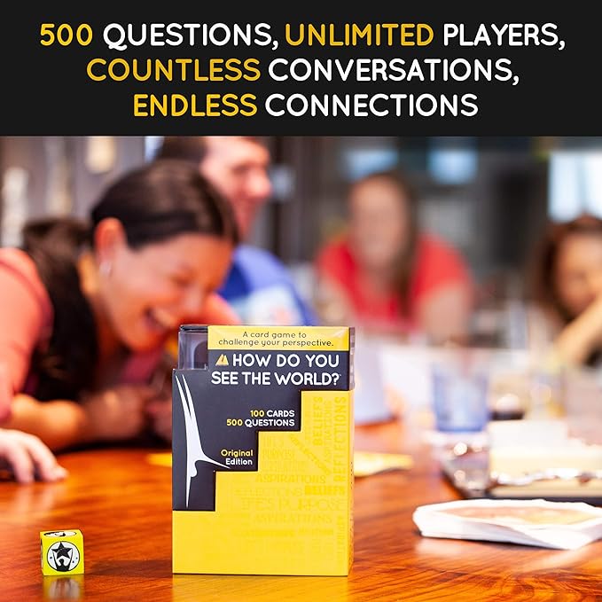 Authentic Agility How Do You See The World – 100-Card Deck with 500 Thought-Provoking Questions to Spark Conversations & Break The Ice