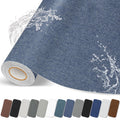 Fabric Repair Patch, Fabric Large Repair Tape, Self-Adhesive Patches for Furniture, Sofa, Car Interior, Shoes, Hand Bag, Clothing (Dark Blue, 3.5X79 Inch)