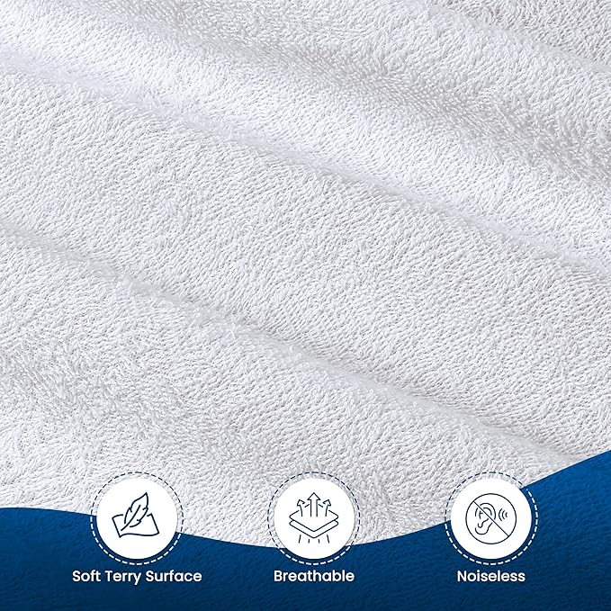 Utopia Bedding Waterproof Mattress Protector Twin Size (Pack of 14), Premium Terry Mattress Cover 200 GSM, Breathable, Fitted Style with Stretchable Pockets (White)
