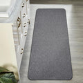 Bath Mat,Ultra Thin Bathroom Runner Rugs,Large Bath Mats for Bathroom,Quick Dry,Non-Slip,Machine Washable,Low Pile,Bath Rug,Shower Outside,Sink,Home Decor Accessories.Dark Grey,1'5"x4'11"（17x59inch）