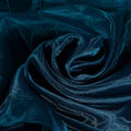 Fynite Sheer Organza Fabric | 5 Yards Long | 44" Wide | Bridal Solid Teal Sheer Organza Bolt for Wedding Dress Fashion Craft Decorations