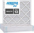 Aerostar 21 1/4x21 1/4x1 MERV 13, Pleated Air Filter, 21 1/4 x 21 1/4 x 1, Box of 6, Made in the USA