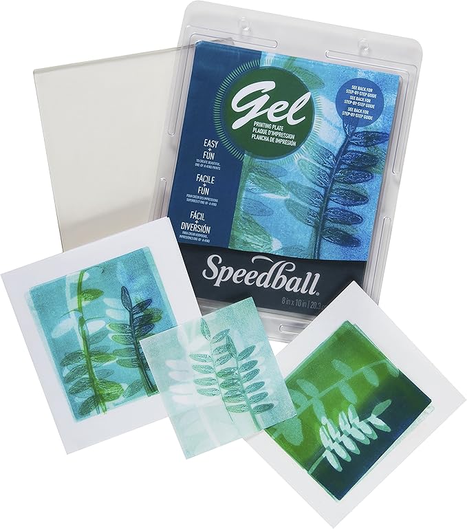 Speedball Gel Printing Plates, 8" x 10", for Block Monoprinting
