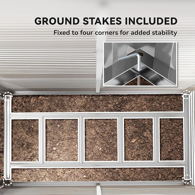 Outsunny 4.6' x 9' Steel Outdoor Storage Shed, Lean to Shed, Metal Tool House with Foundation Kit, Lockable Doors, Gloves and 2 Air Vents for Backyard, Patio, Lawn, Gray