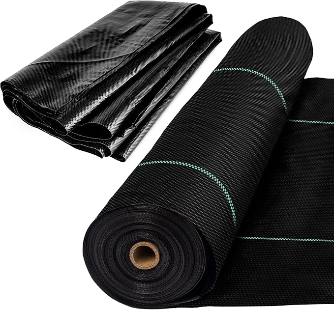Woven Geotextile Fabric for Driveway and Road Stabilization, Construction Underlayment, Erosion Control, Commercial Grade 50 Year for Gravel Roads and Pavers (6x250)