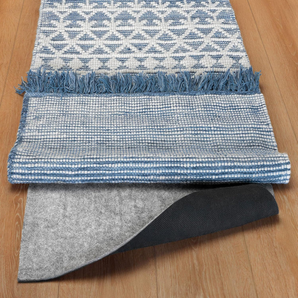 RUGPADUSA - Dual Surface - 2'x5' - 1/8" Thick - Felt + Rubber - Non-Slip Backing Rug Pad - Adds Low-Profile Comfort and Protection