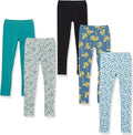 Amazon Essentials Girls and Toddlers' Leggings, Multipacks