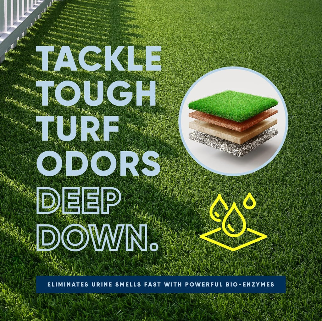 Outdoor Odor Eliminator | Outside Dog Urine Enzyme Cleaner – Powerful Pet, Cat, Animal Scent Deodorizer | Professional Strength for Yard, Turf, Kennels, Patios, Decks (10-2oz Shots with Halo Sprayer)