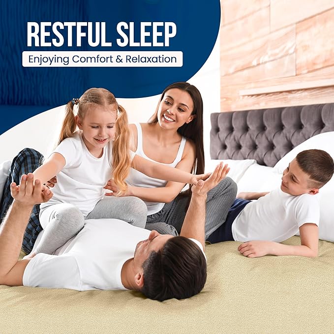 Utopia Bedding Waterproof Mattress Protector Twin Size, Premium Terry Mattress Cover 200 GSM, Breathable, Fitted Style with Stretchable Pockets (Beige)