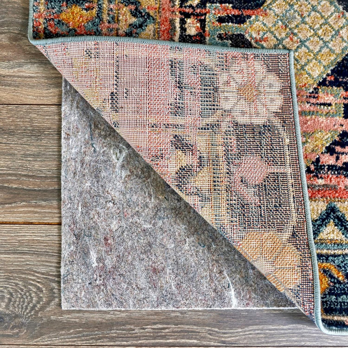 RUGPADUSA - Dual Surface - 7'6" x 9'6" - 1/8" Thick - Felt + Rubber - Non-Slip Backing Rug Pad - Adds Low-Profile Comfort and Protection