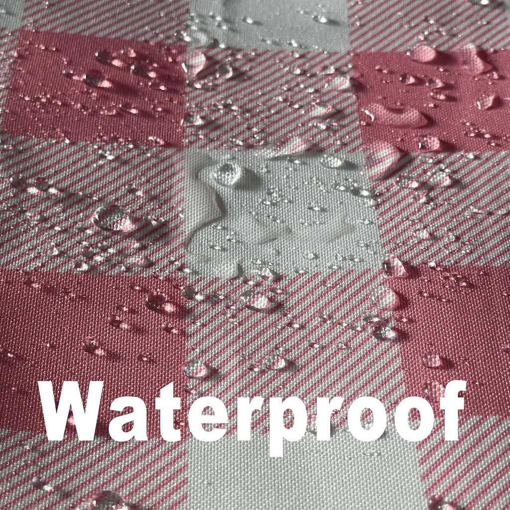 Classic Gingham Buffalo Tablecloth Fabric - Oblong 58x144 Inch Water Proof Checkered Table Cloth for Indoor Outdoor - Table Cover for Birthday, Picnics, BBQs, and Parties