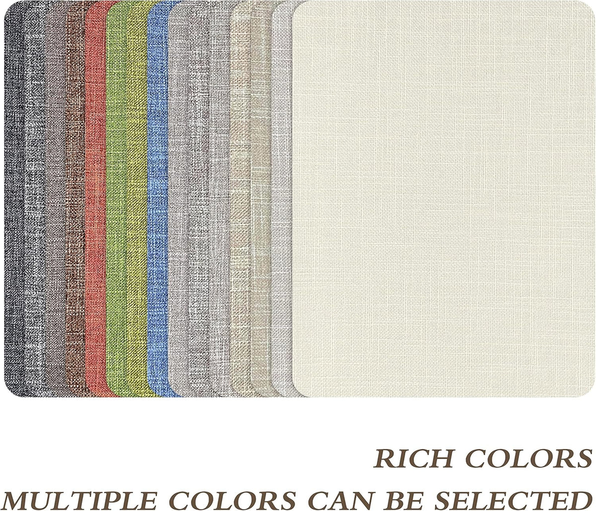 Fine Linen Repair Patches, Self-Adhesive Linen Fabric Patches, 8X11 inch 2 PCS, Multi Color, Can be Used for Linen Sofa Repair and Linen Clothes Repair(8" x 11"-2PCS,Medium Grey 2.0)