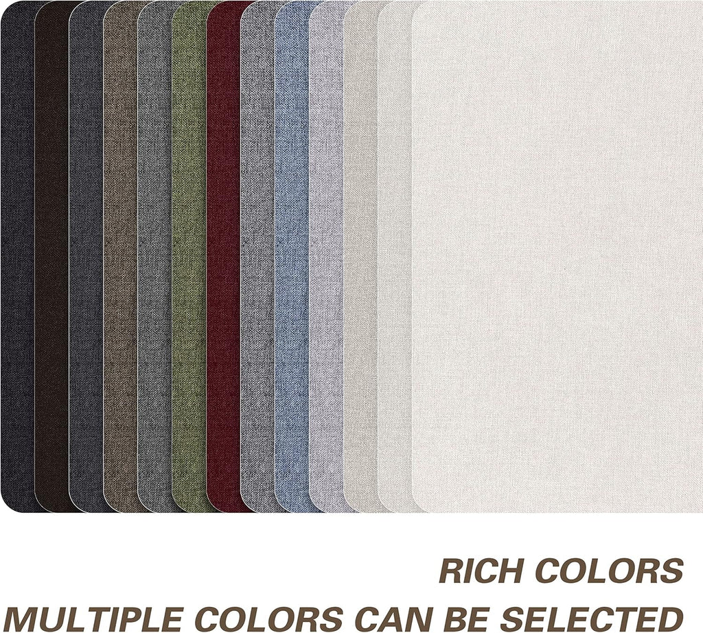 KING MOUNTAIN Fine Linen Repair Patches, Self-Adhesive Linen Fabric Patches, 8X11 inch 2 PCS, Multi Color, Can be Used for Linen Sofa Repair and Linen Clothes Repair(Dark Brown,8" x 11"-2PCS)