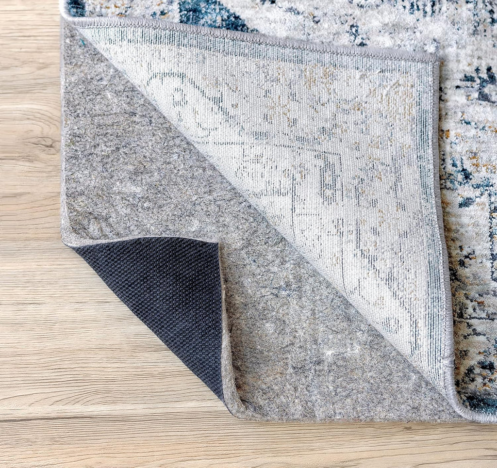 RUGPADUSA - Dual Surface - 4'x6' - 1/2" Thick - Felt + Rubber - Non-Slip Backing Rug Pad - Adds Comfort and Protection - for Hard Surface Floors